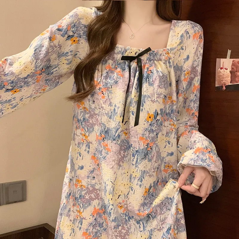 Ta Yan Nightgown Women's Purple-1