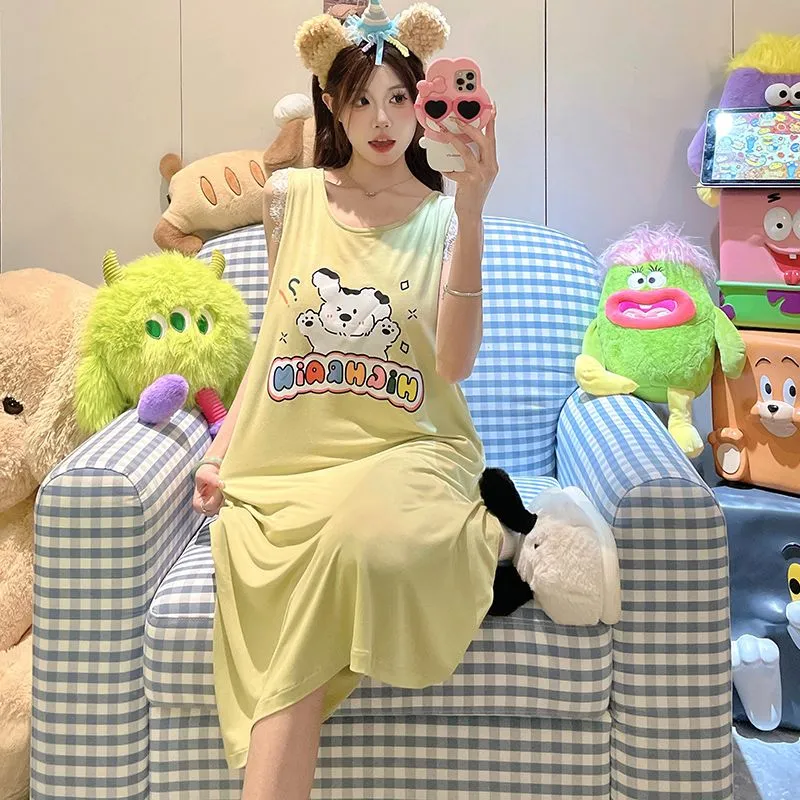 Ta Yan Summer Nightgown Women's Green-4