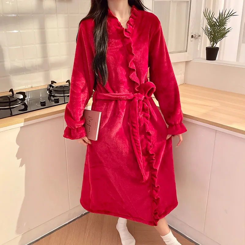 Ta Yan Winter Bath Robes Women's-11