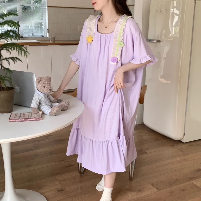 Ta Yan Nightgown Women's Purple-8