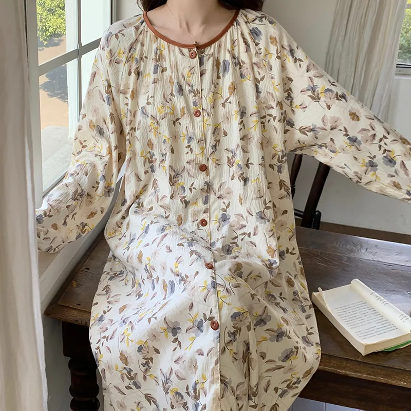 Ta Yan Nightgown Women's Apricot-3