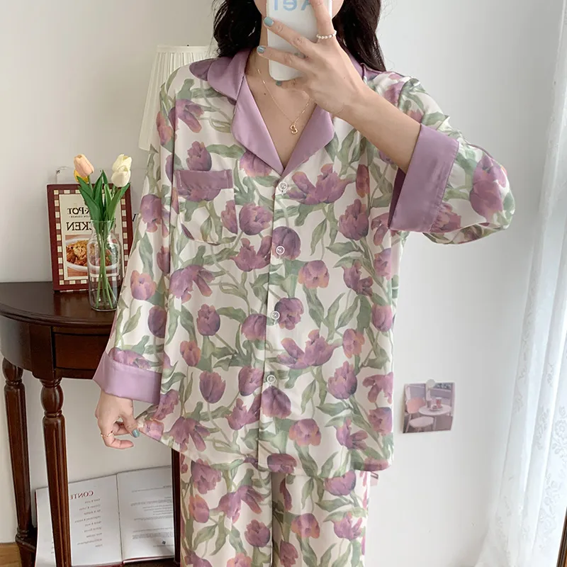 Ta Yan Pajama Set Women's Purple-1