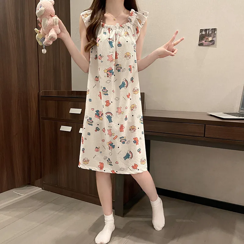 Ta Yan Nightgown Women's Apricot-4