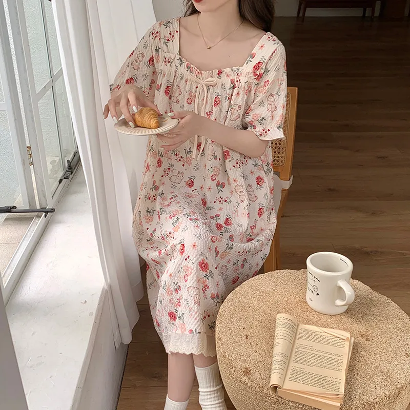 Ta Yan Nightgown Women's Apricot-4