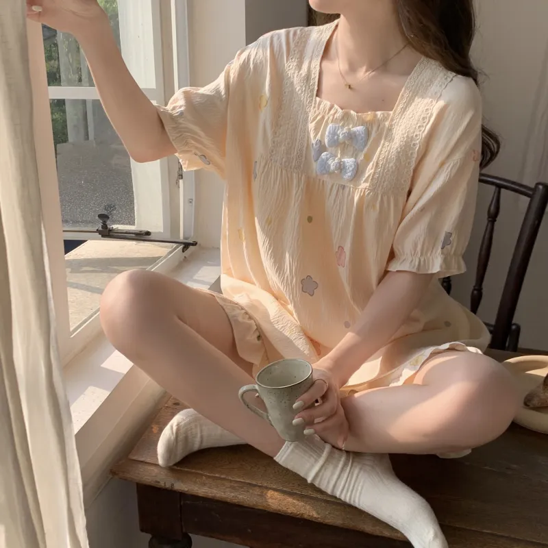 Ta Yan Pajama Set Women's Apricot-6