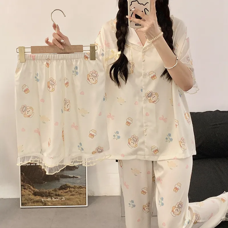 Ta Yan Pajama Set Women's White-3