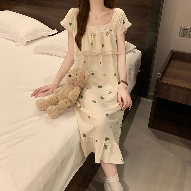 Ta Yan Nightgown Women's Apricot-3