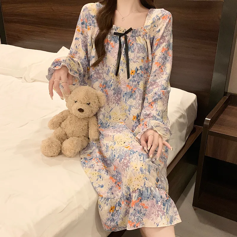 Ta Yan Nightgown Women's Purple-2