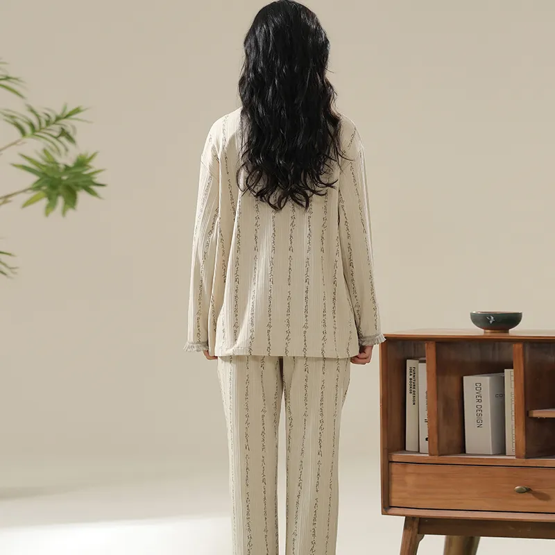 Ta Yan Pajama Set Women's Khaki-1