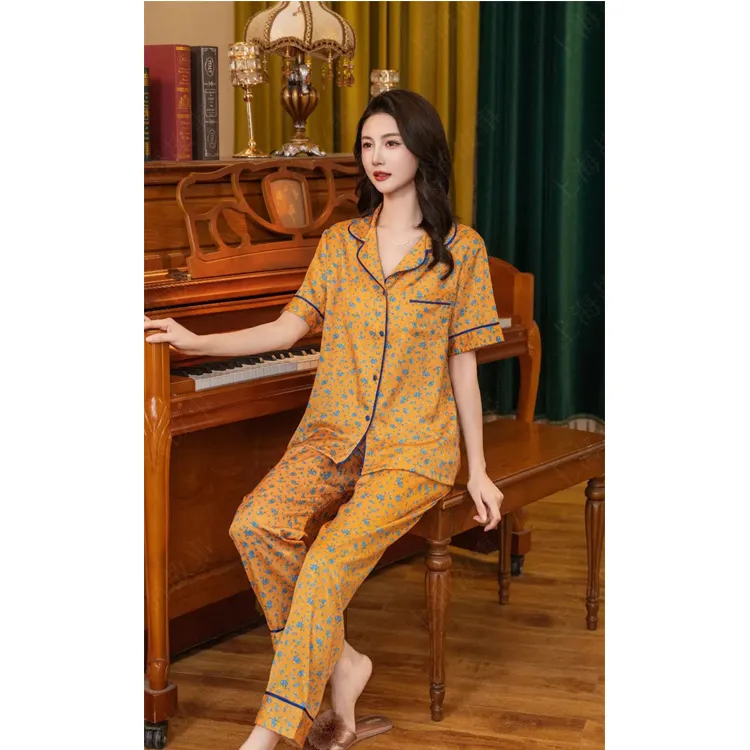 Ta Yan Pajama Set Women's Yellow-1