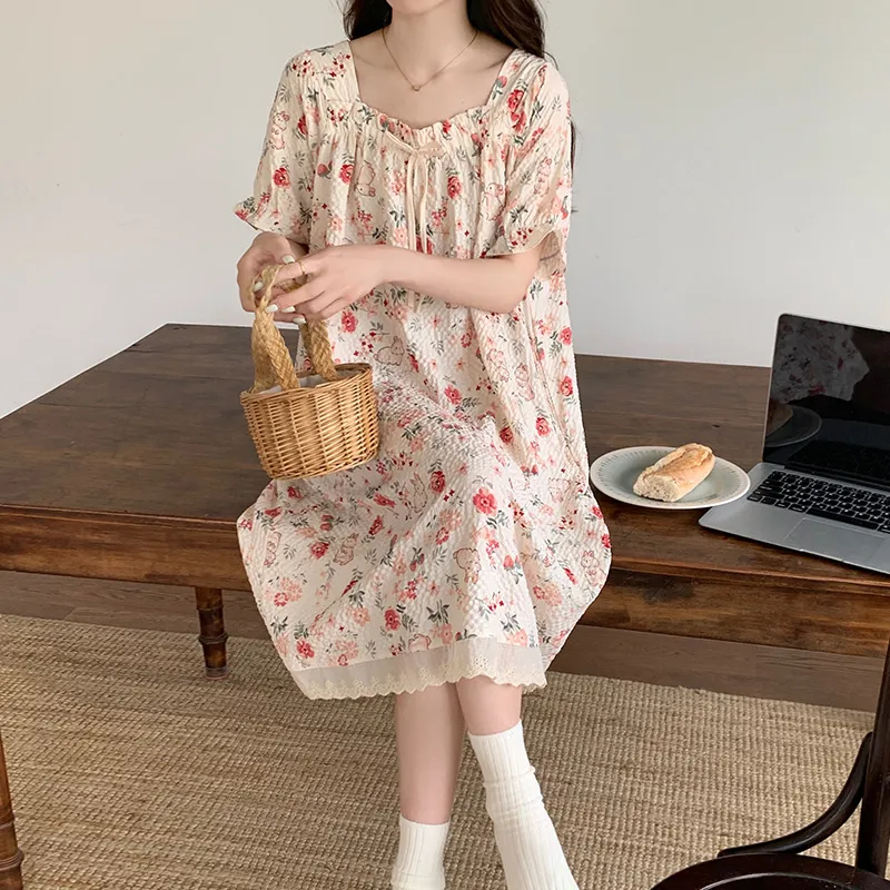Ta Yan Nightgown Women's Apricot-3