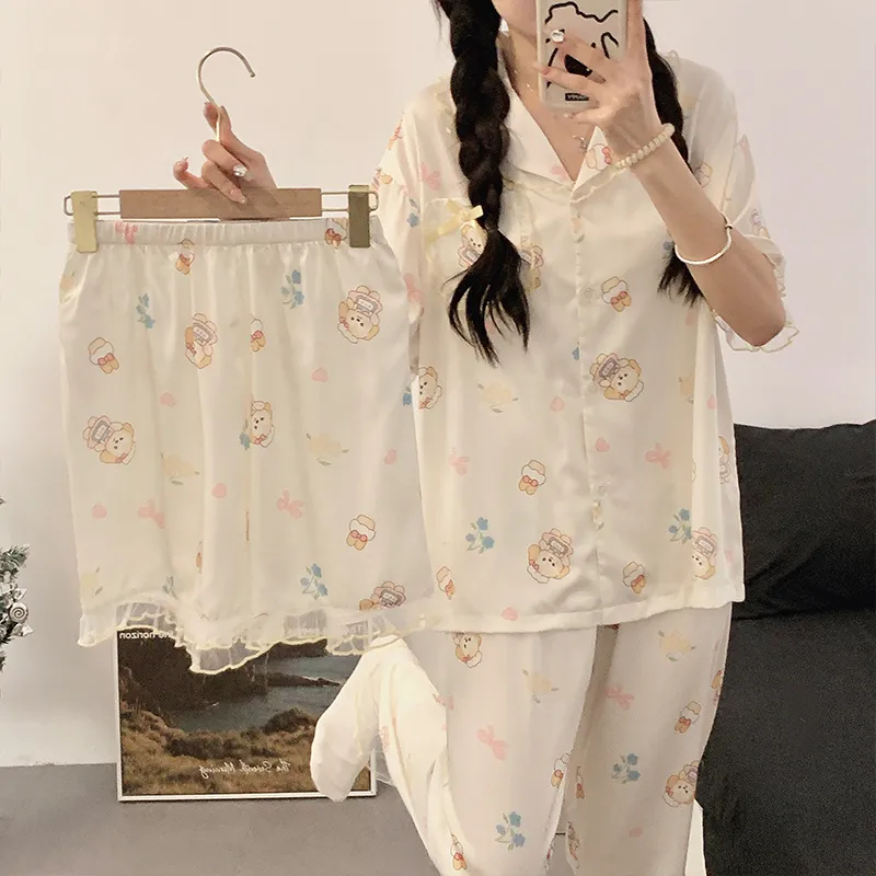 Ta Yan Pajama Set Women's White-2