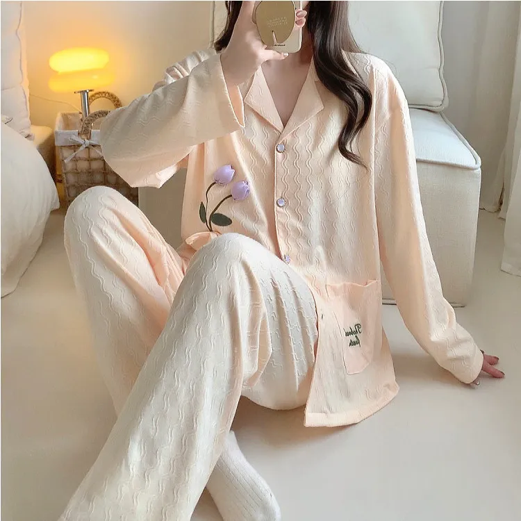 Ta Yan Pajama Set Women's Apricot-1