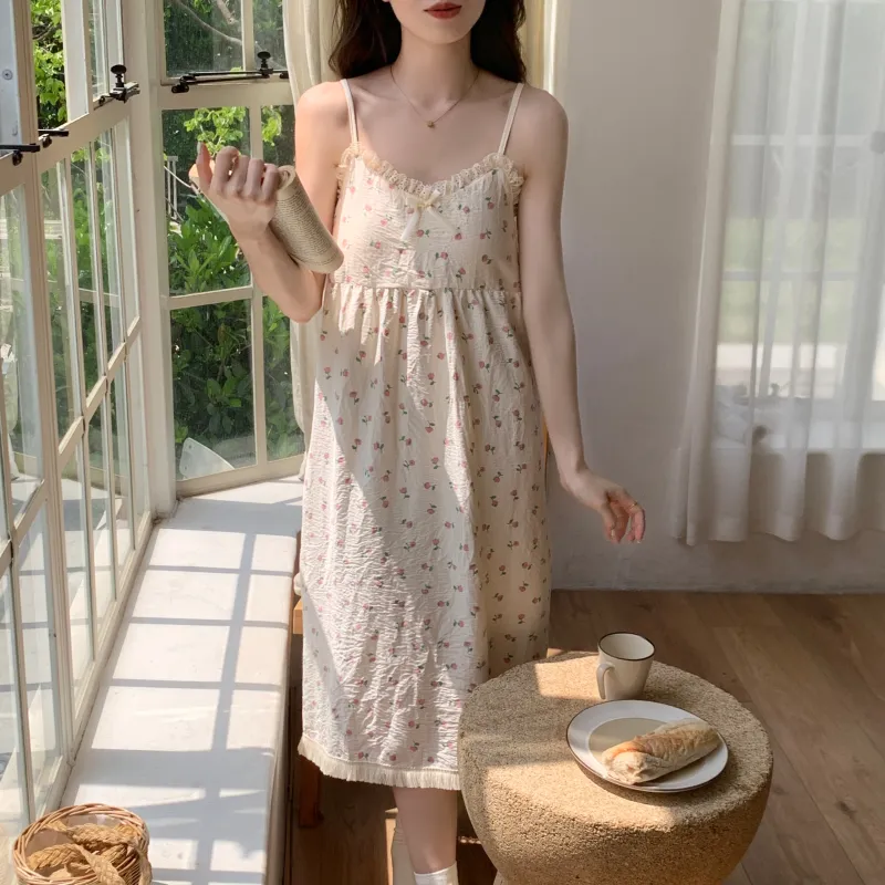 Ta Yan Nightgown Women's Apricot-5
