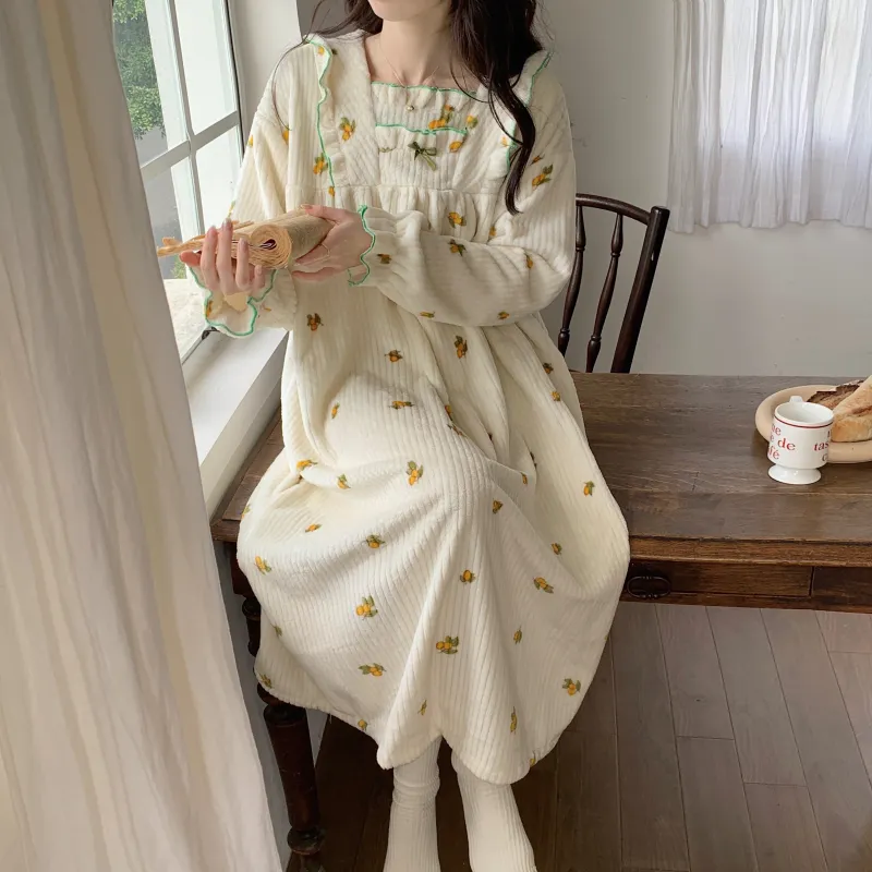 Ta Yan Nightgown Women's Apricot-6