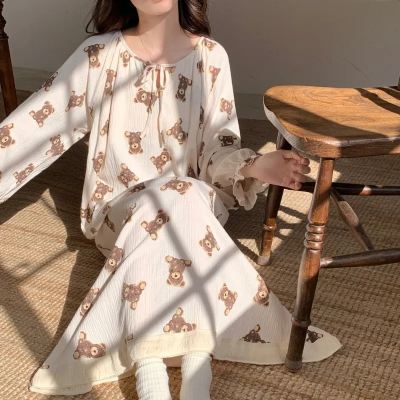 Ta Yan Nightgown Women's Apricot-1