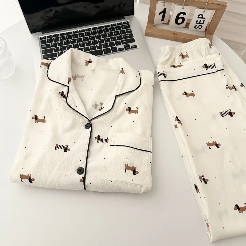 Ta Yan Pajama Set Women's White-4