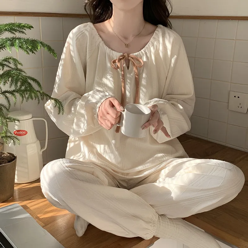 Ta Yan Pajama Set Women's Apricot-2