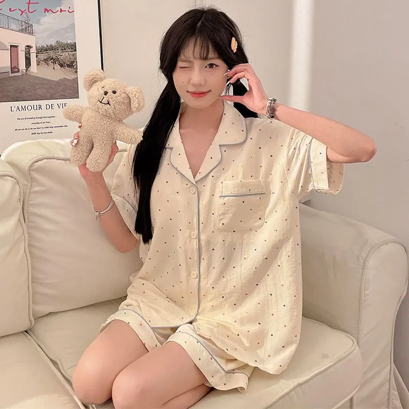 Ta Yan Pajama Set Unisex Apricot-4