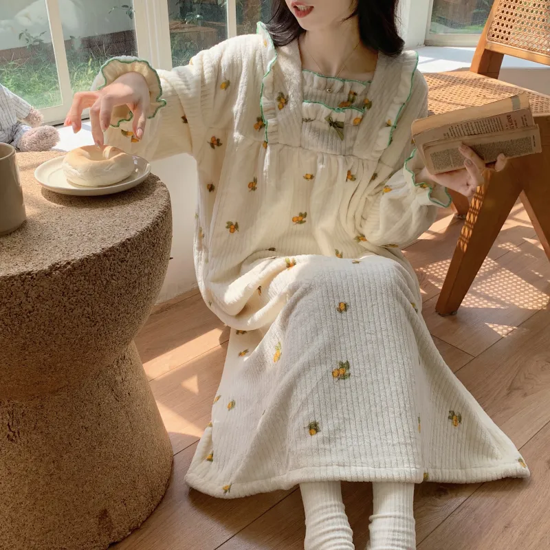 Ta Yan Nightgown Women's Apricot-2