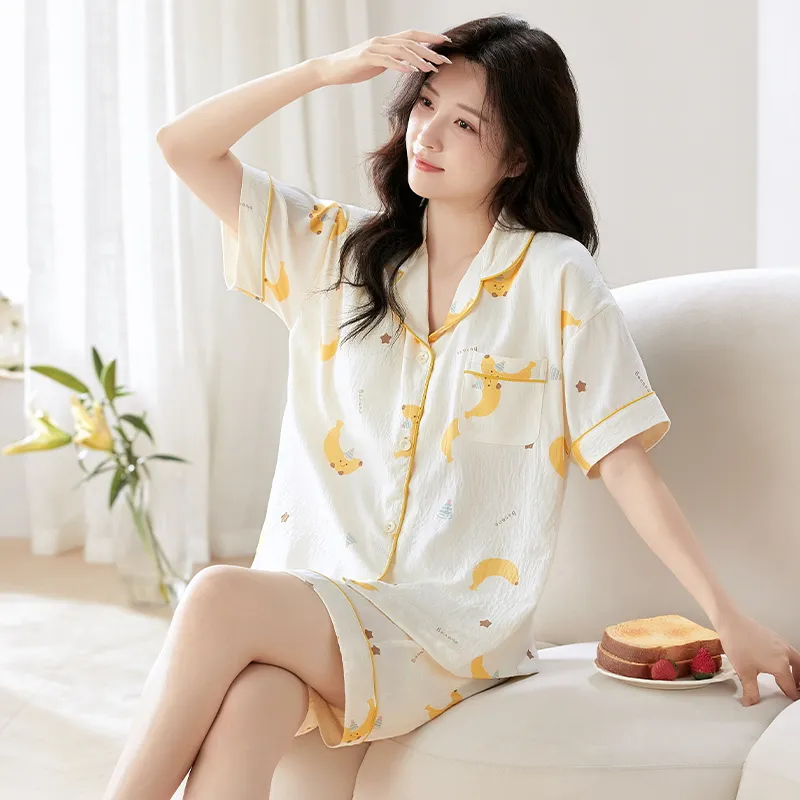 Ta Yan Pajama Set Women's Yellow-2