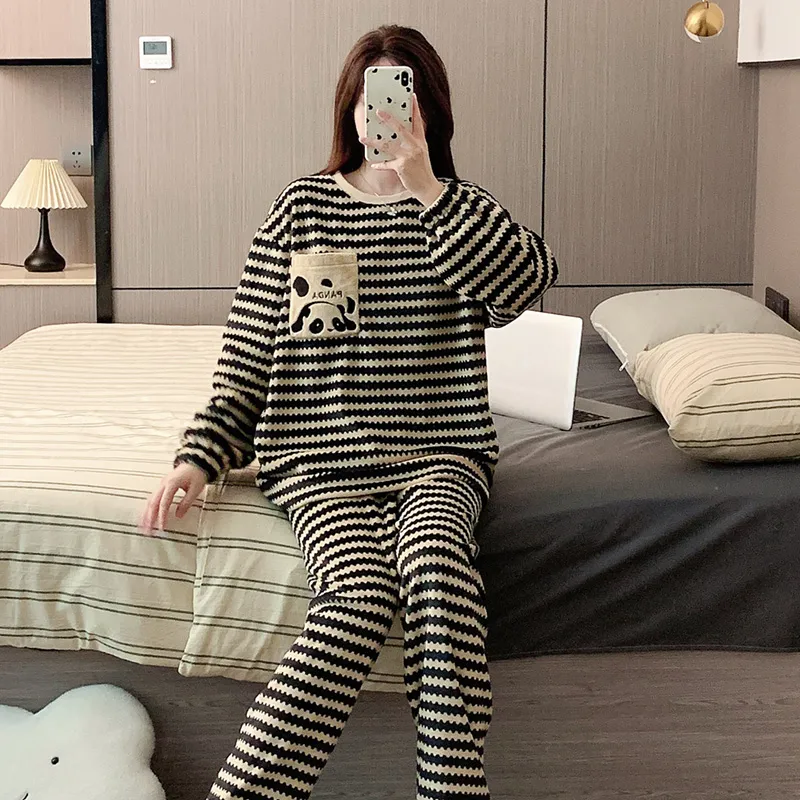 Ta Yan Pajama Set Women's Black-5