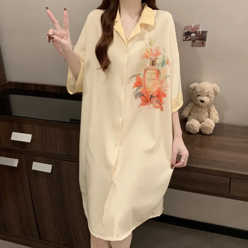 Ta Yan Nightgown Women's Yellow-3