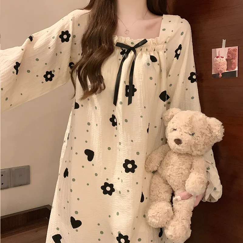 Ta Yan Nightgown Women's Apricot-2