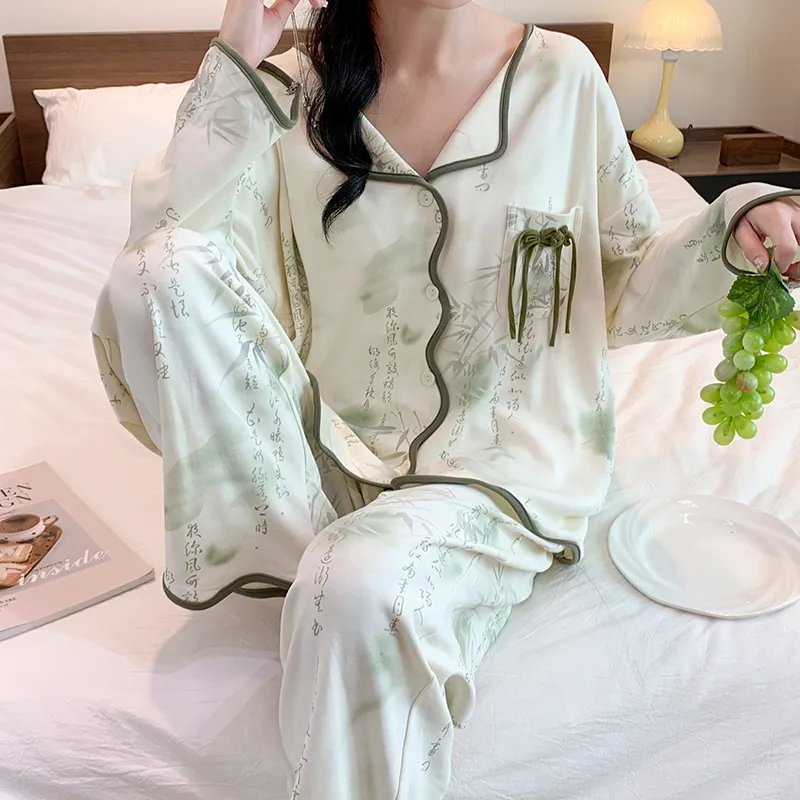 Ta Yan Pajama Set Women's Green-5