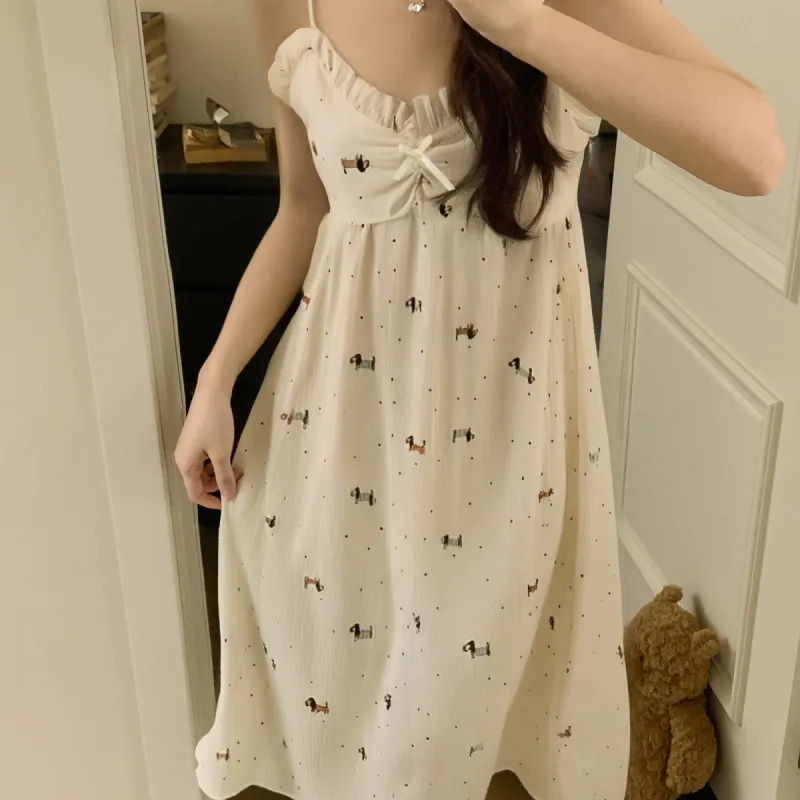 Ta Yan Nightgown Women's Apricot-3