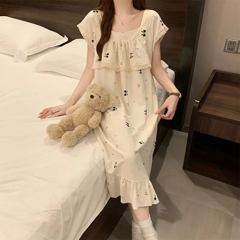 Ta Yan Nightgown Women's Apricot-3