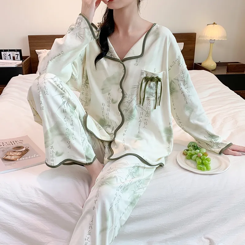 Ta Yan Pajama Set Women's Green-4