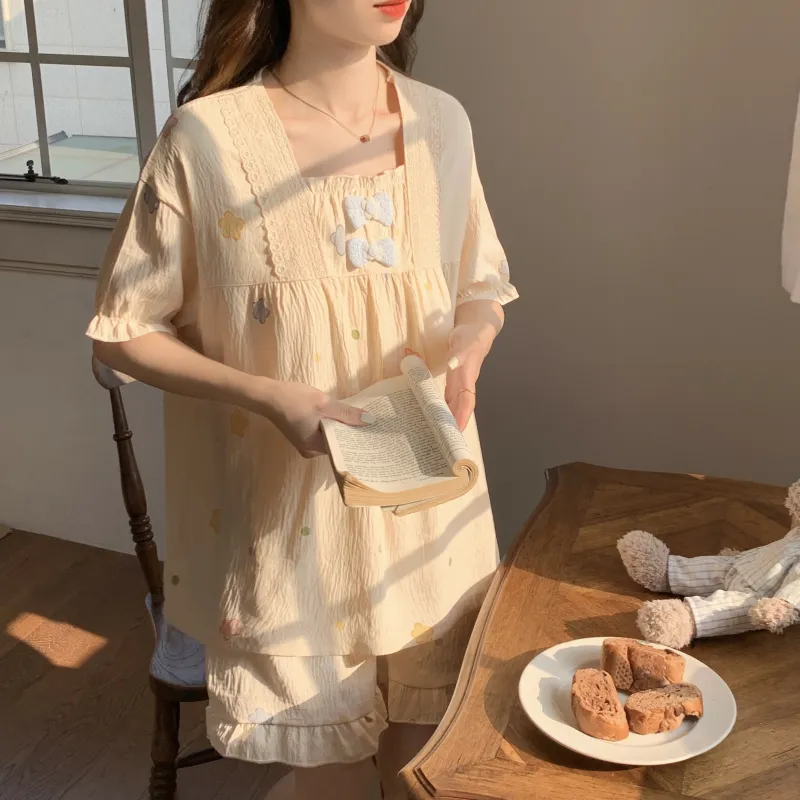 Ta Yan Pajama Set Women's Apricot-8