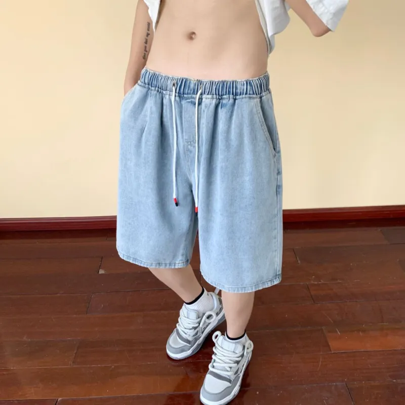 DUNHUANG ART INSTITUTE Denim Shorts Unisex-10