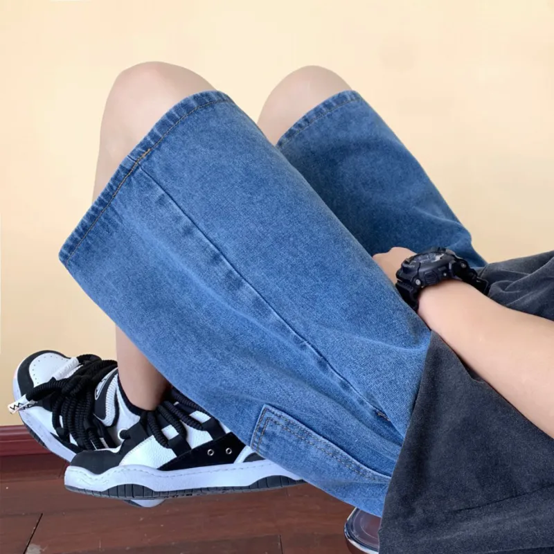 DUNHUANG ART INSTITUTE Denim Shorts Unisex-18