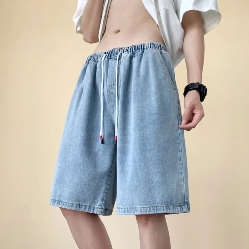 DUNHUANG ART INSTITUTE Denim Shorts Unisex-12