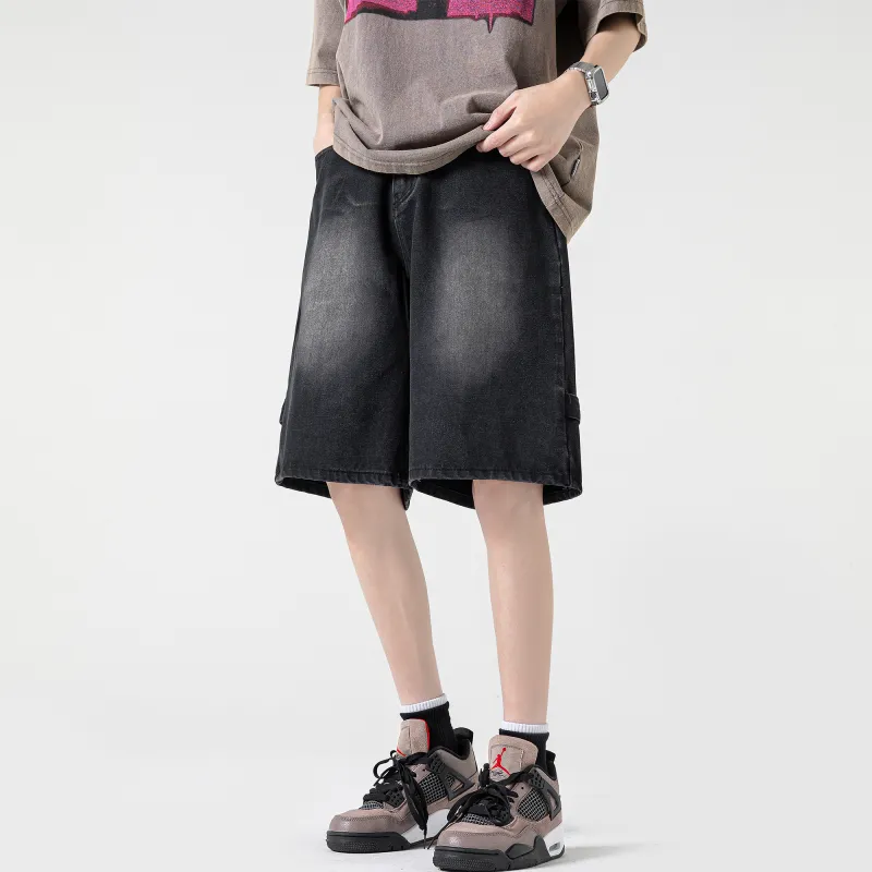 DUNHUANG ART INSTITUTE Denim Shorts Unisex-5