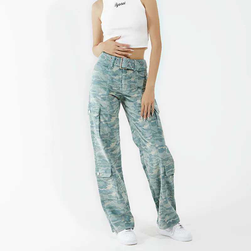 JYOSEI Casual Pants Women's Lake Blue-4