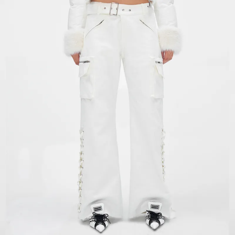 JYOSEI Cargo Pants Women's White-3