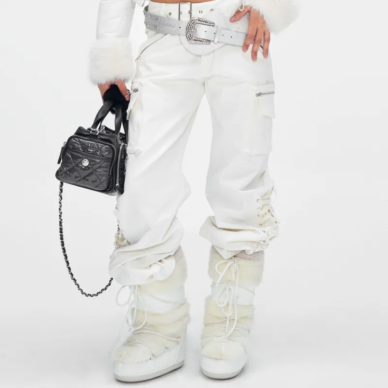JYOSEI Cargo Pants Women's White-2