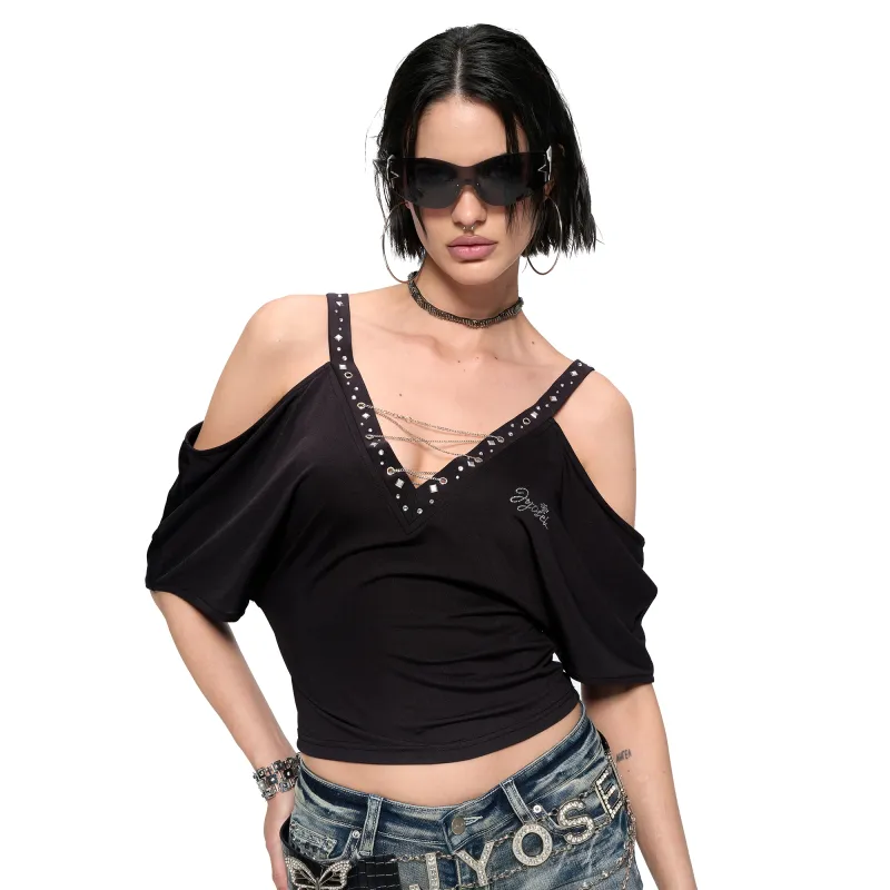 JYOSEI T Shirts Women's Black-2