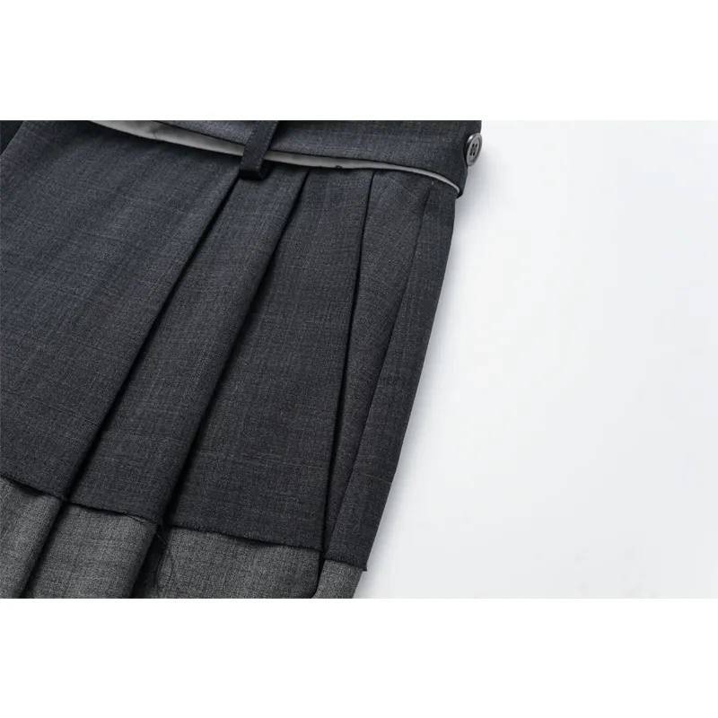 MEGALAXY Suit Trousers Unisex Gray-4