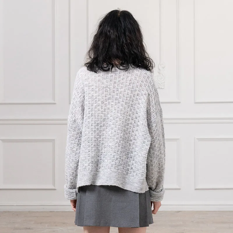 MEGALAXY Knitwear Unisex Light Gray-3