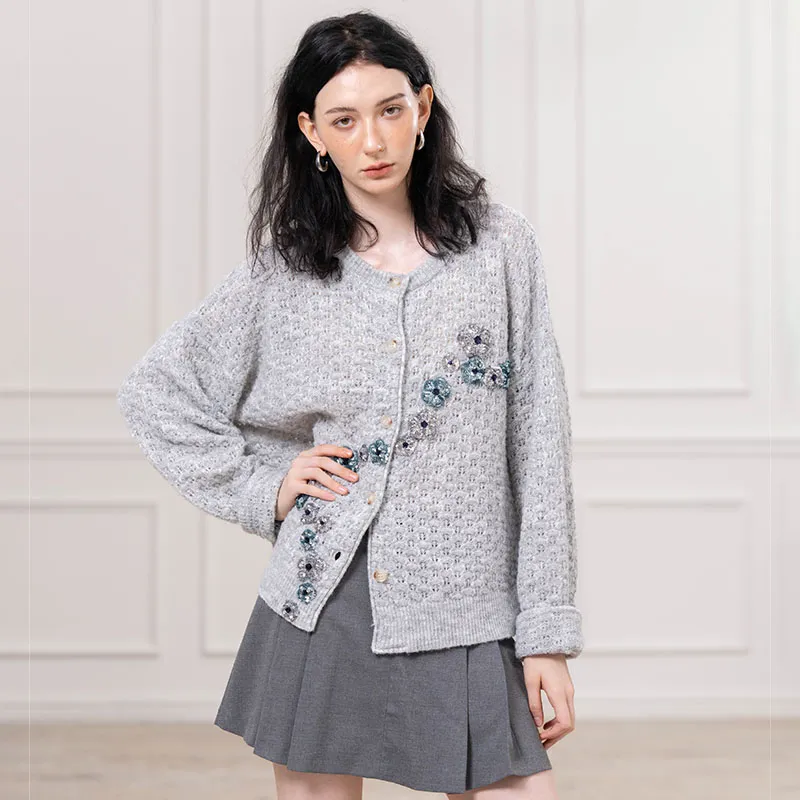 MEGALAXY Knitwear Unisex Light Gray-2