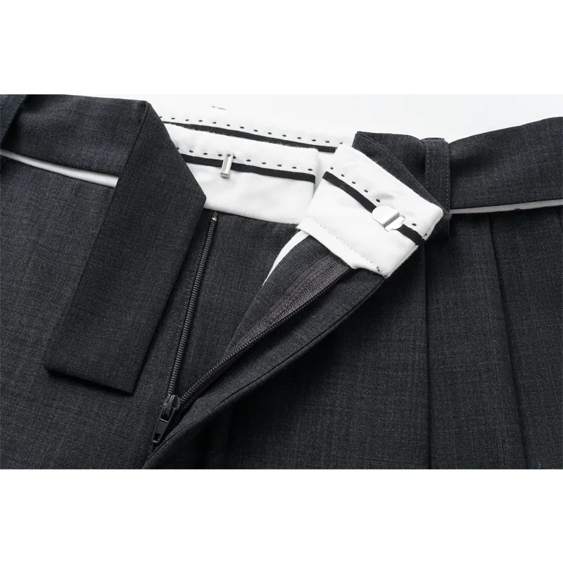 MEGALAXY Suit Trousers Unisex Gray-3