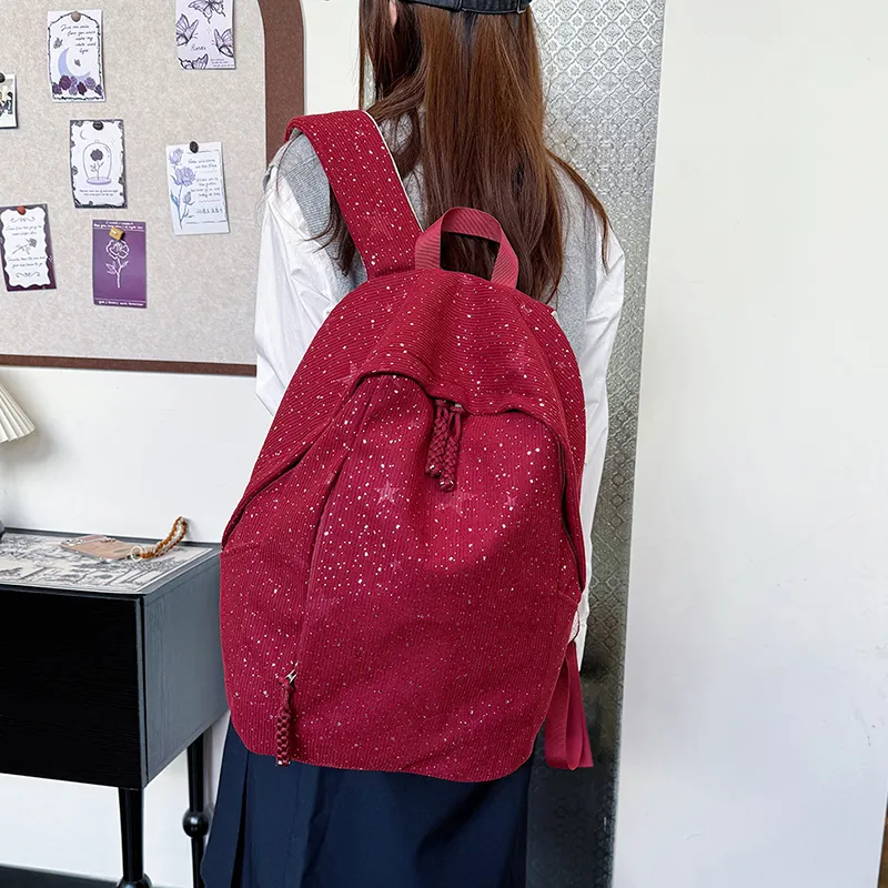 SURELAPTOP Strips Backpack Women's Ecru-10