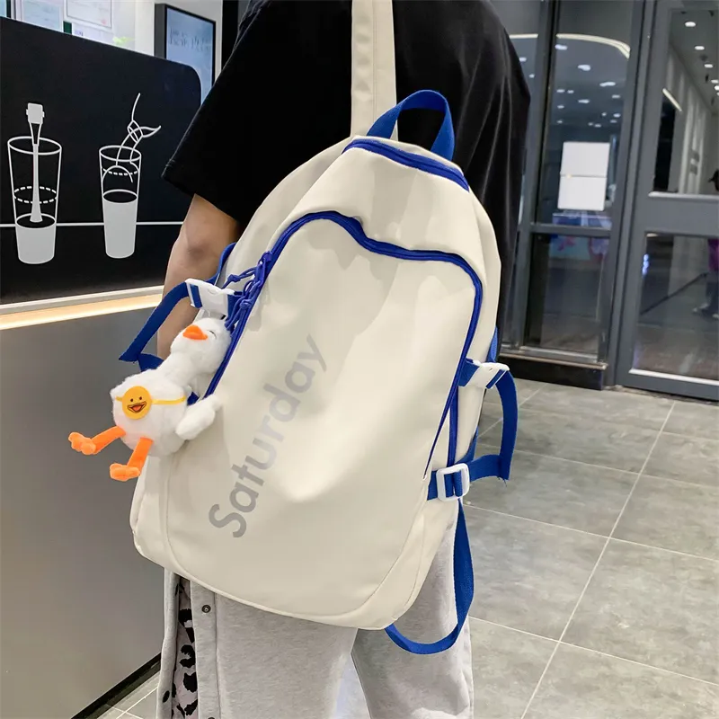 SURELAPTOP Nylon Backpack Unisex Multicolor-3