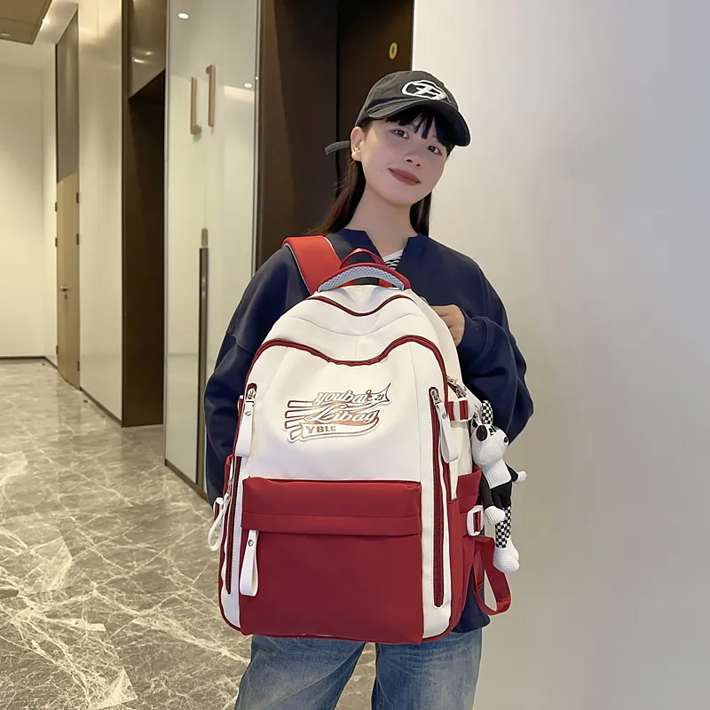 SURELAPTOP Nylon Backpack Unisex Multicolor-9