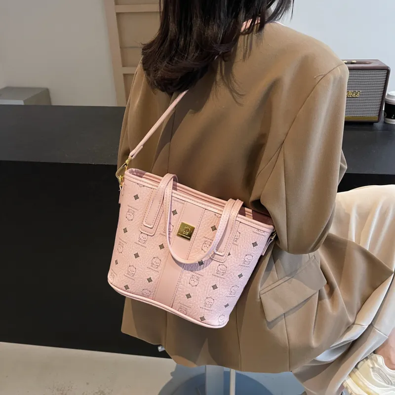 SURELAPTOP PU Tote Bag Shopping Bag Shoulder Bags Women's Multicolor-21
