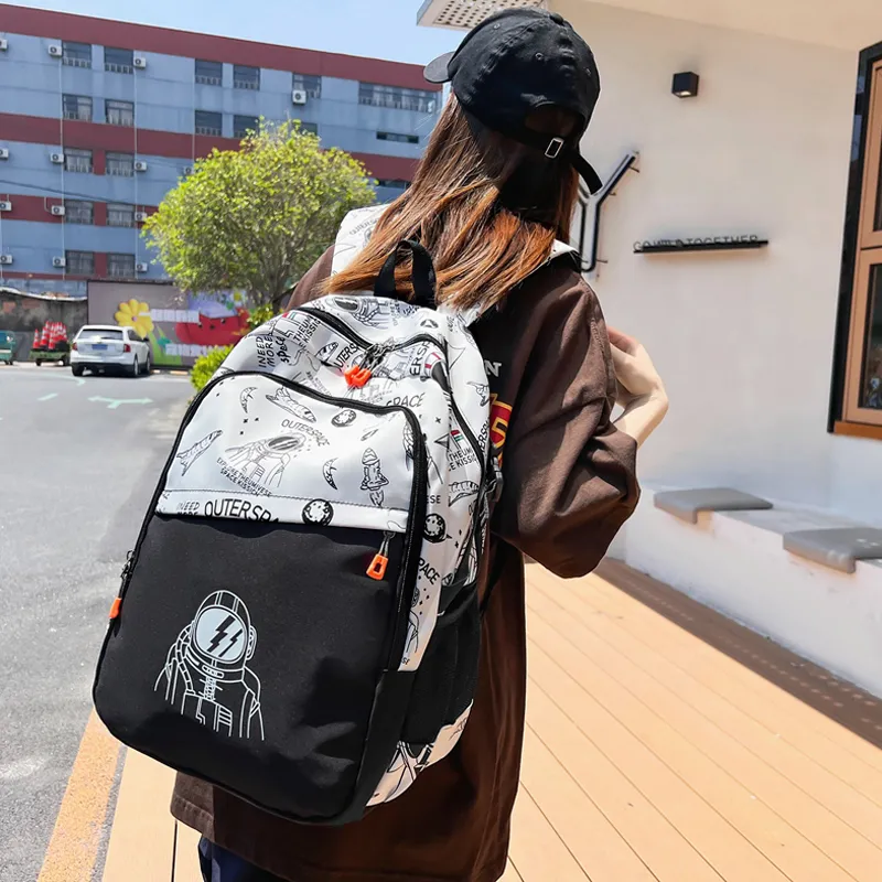 SURELAPTOP Nylon Laptop Backpack Large Size Unisex Multicolor-9